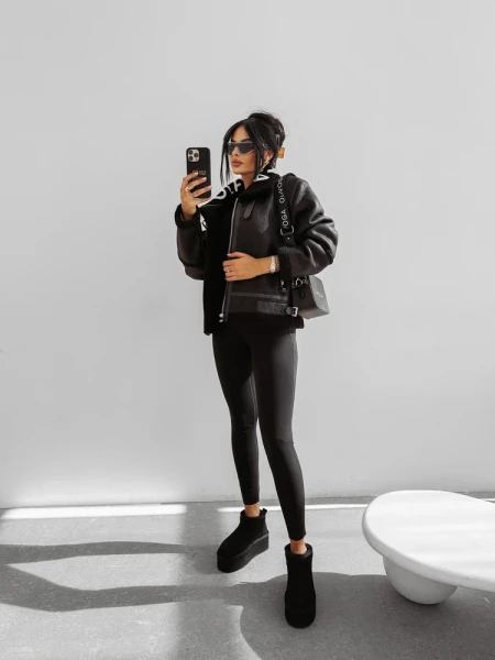 Kurtka damska OLAVOGA LENNOX 2025 czarna - maWer Fashion