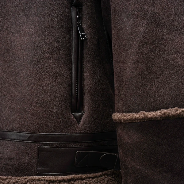 Kurtka damska OLAVOGA LENNOX 2025 brąz - maWer Fashion