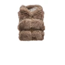 Futrzana kurtka damska OLAVOGA LANIKA 2025 beż - mawershop