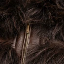 Futrzana kurtka damska OLAVOGA LANIKA 2025 brąz - mawershop
