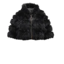 Futrzana kurtka damska OLAVOGA LANIKA 2025 czarna - mawershop