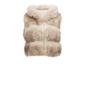 Futrzana kurtka damska OLAVOGA LANIKA 2025 jasny beż - mawershop