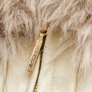 Futrzana kurtka damska OLAVOGA LANIKA 2025 jasny beż - mawershop