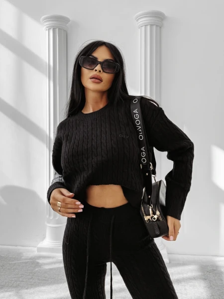 Komplet damski OLAVOGA OLIA 2025 czarny - mawershop