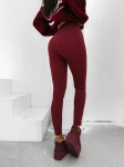 Legginsy damskie OLAVOGA MACREEL 2025 bordo - mawershop