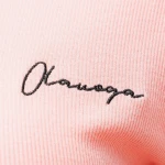 T-shirt damski OLAVOGA FIOERY 2025 koralowy - mawershop