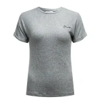 T-shirt damski OLAVOGA FIOERY 2025 szary - mawershop