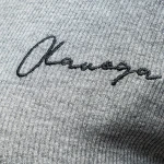 T-shirt damski OLAVOGA FIOERY 2025 szary - mawershop
