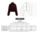 Bluza damska OLAVOGA TEDI 2025 bordo - maWer Fashion