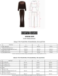 Komplet damski OLAVOGA MOSSEIL 2025 brąz - maWer Fashion