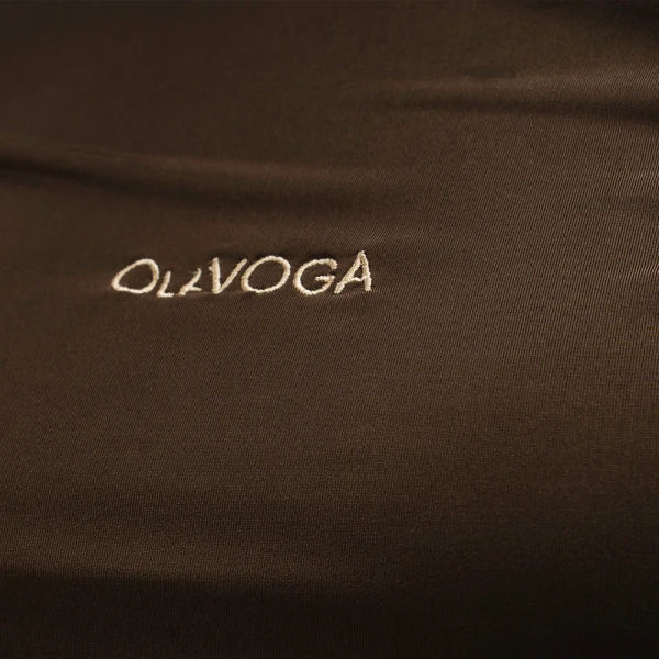 Bluzka damska OLAVOGA LOTUS 2025 brązowa - maWer Fashion