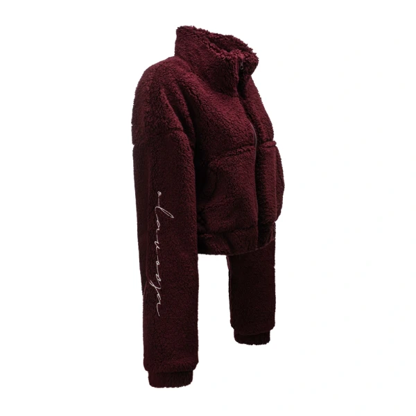 Bluza damska OLAVOGA TEDI 2025 bordo - maWer Fashion
