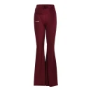 Welurowy komplet damski OLAVOGA VELVET WOOD 2025 bordo - maWer Fashion