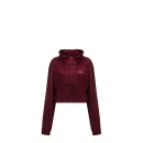 Welurowy komplet damski OLAVOGA VELVET WOOD 2025 bordo - maWer Fashion