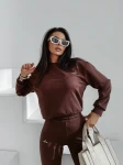 Komplet damski OLAVOGA MOSSEIL 2025 brąz - maWer Fashion