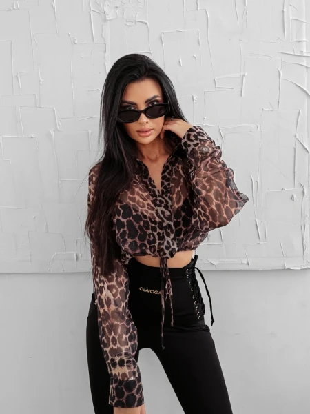 Koszula damska OLAVOGA WILD EDGE 2025 pantera - maWer Fashion