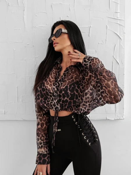 Koszula damska OLAVOGA WILD EDGE 2025 pantera - maWer Fashion