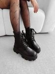 Buty workery damskie OLAVOGA TREAKLY 2025 czarne - maWer Fashion