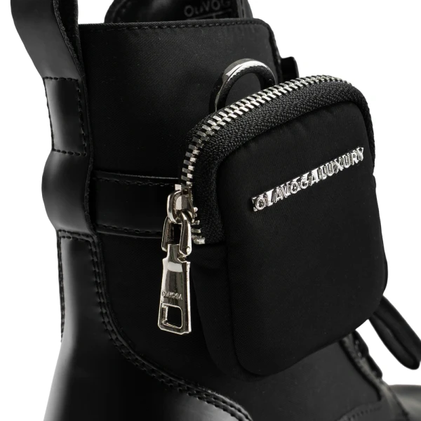 Buty workery damskie OLAVOGA TREAKLY 2025 czarne - maWer Fashion