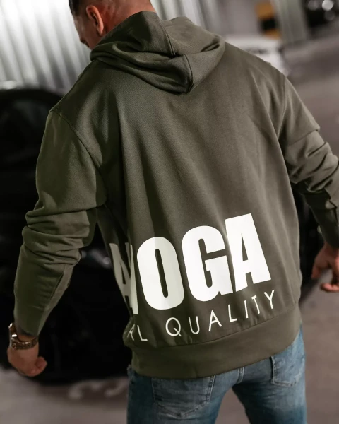 Bluza męska OLAVOGA PULSE 2025 khaki - maWer Fashion