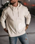 Bluza męska OLAVOGA PULSE 2025 beż - maWer Fashion