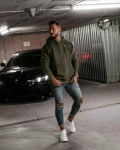 Bluza męska OLAVOGA TAZON 2025 khaki - maWer Fashion
