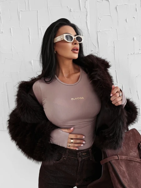 Body OLAVOGA NOMA 2025 brąz - maWer Fashion