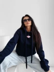 Bluza damska OLAVOGA FROST LAYER 2025 - granatowa - maWer Fashion