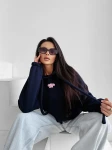 Bluza damska OLAVOGA FROST LAYER 2025 - granatowa - maWer Fashion