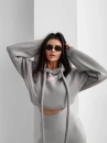 Bluza damska OLAVOGA FROST LAYER 2025 - szara - maWer Fashion
