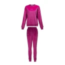 Welurowy komplet damski OLAVOGA VELVET ASH 2025 - amarant - maWer Fashion