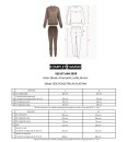 Welurowy komplet damski OLAVOGA VELVET ASH 2025 - amarant - maWer Fashion