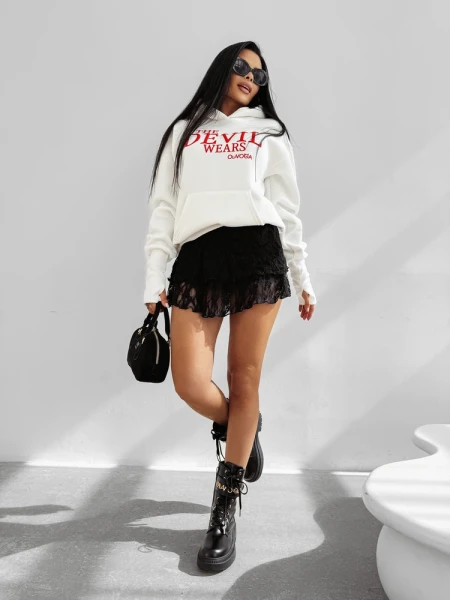Bluza damska OLAVOGA SASSY MUSE 2025 ecru - maWer Fashion
