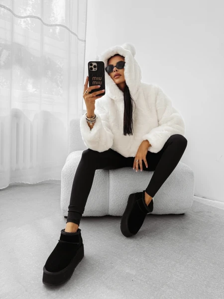 Bluza damska OLAVOGA ELIOLIE 2025 ecru - maWer Fashion