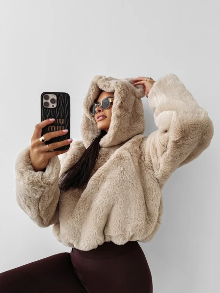 Bluza damska OLAVOGA ELIOLIE 2025 beżowa - maWer Fashion