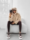 Bluza damska OLAVOGA ELIOLIE 2025 beżowa - maWer Fashion