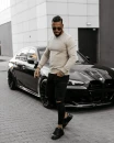 Sweter męski OLAVOGA LIWOTI 2025 beżowy - maWer Fashion