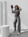 Spodnie damskie OLAVOGA NIDO 2025 szare - maWer Fashion