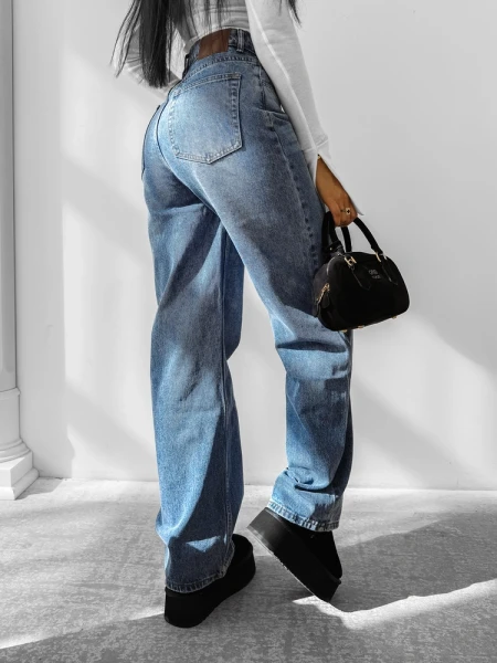 Spodnie damskie OLAVOGA NIDO 2025 niebieskie - maWer Fashion