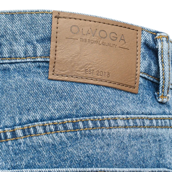 Spodnie damskie OLAVOGA NIDO 2025 niebieskie - maWer Fashion