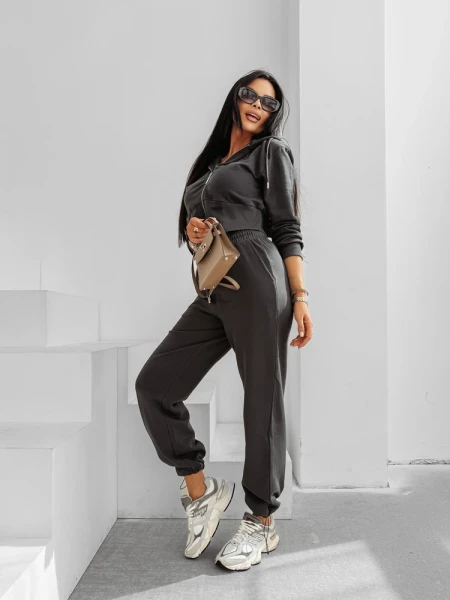 Komplet damski OLAVOGA SANCTUARY 2025 grafitowy - maWer Fashion