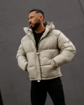 Kurtka męska OLAVOGA CASTE 2025 beżowa - maWer Fashion