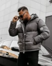 Kurtka męska OLAVOGA CASTE 2025 grafitowa - maWer Fashion