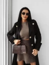 Płaszcz damski OLAVOGA ZAUS 2025 czarny - maWer  Fashion