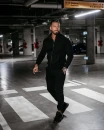 Komplet męski OLAVOGA LOG 2025 czarny - maWer Fashion