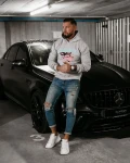 Bluza męska OLAVOGA FORME 2025 szara - maWer Fashion