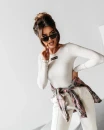 Body damskie OLAVOGA CUERPO 2025 szare  - maWer Fashion