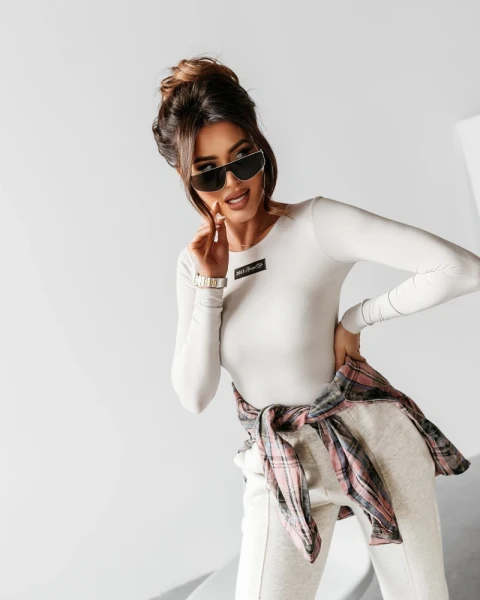 Body damskie OLAVOGA CUERPO 2025 szare  - maWer Fashion