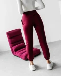 Spodnie damskie OLAVOGA TELO 2025 bordo - mawer Fashion