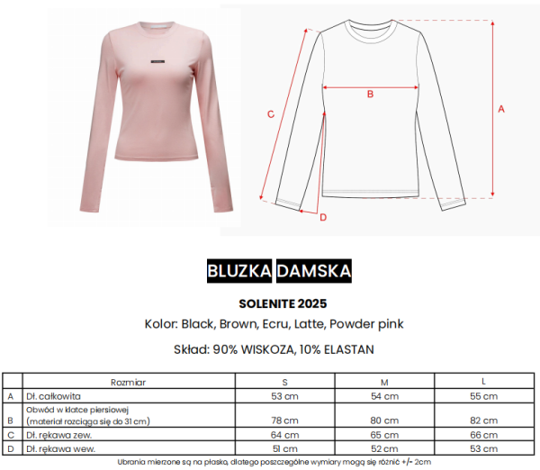 Bluzka damska OLAVOGA SOLENITE czarna - maWer Fashion